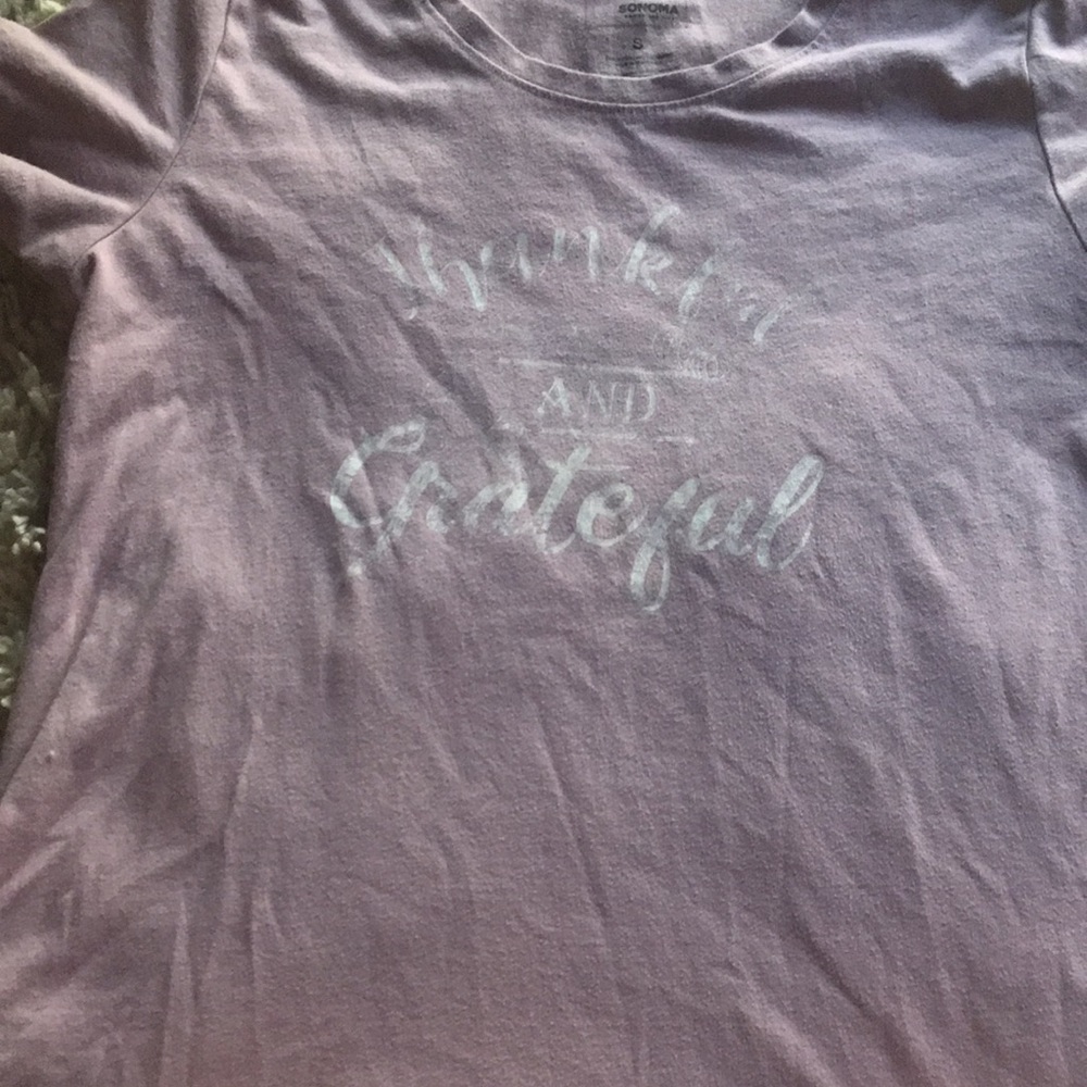 This is a thanksgiving shirt and is a very pretty purple